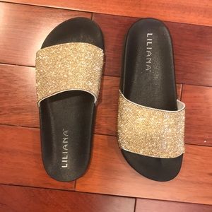 Gold stone slides